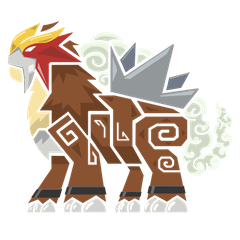 Entei Acrylic Charm